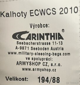 NOVÉ - AČR ORIGINÁL ECWCS 2010 KOMPLET GORETEX - 4