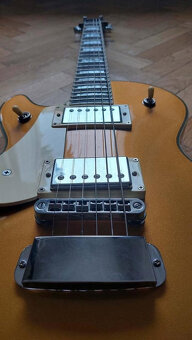 Kytara Hagstrom Swede LP - Gold - Lefty - 4