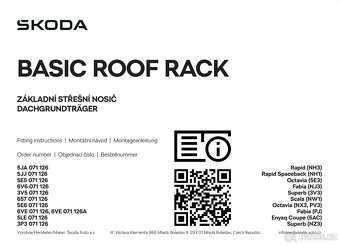 střešní nosič - příčníky Škoda Scala - 4
