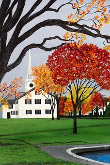 Americké maloměsto, B.Green, olej na plátně, 780 × 630 mm - 4