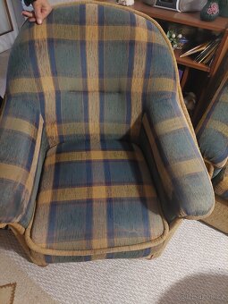 Sedaci  souprava 3+1+1,sedačka adve  křesla - 4