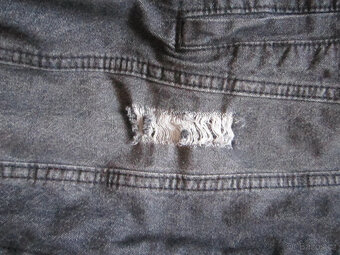 Zimní džínová bunda s kožíškem uvnitř, vel. M/38 - 4