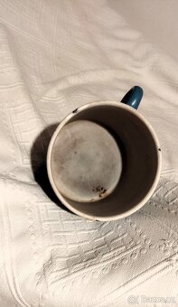 Starý hrnek modrý smalt - 4