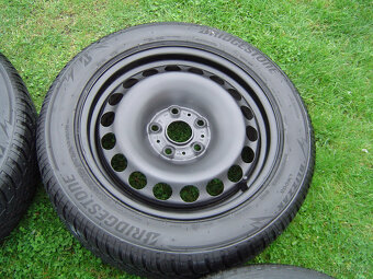 4X ZIMNÍ PLECHOVÁ KOLA ŠKODA OCTAVIA II,III 205/55 R16 - 4