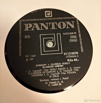 LP SYNKOPY & OLDŘICH VESELÝ - SLUNEČNÍ HODINY (rarita) - 4