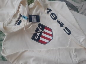 Vel. M Smetanové mikinové šaty, originál GANT - 4