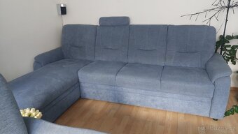 Sedaci souprava ,sedomodra - 4