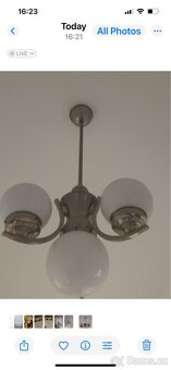 Starožitný Art Deco lustr - 4