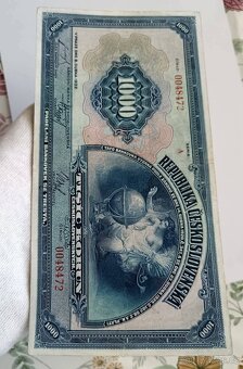 1000 Kč 1932 Neperforovaná - Vzácná - 4