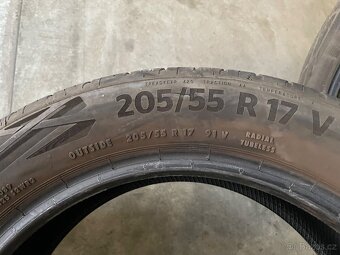 prodám letní pneumatiky 205/55/17 Continental celá sada - 4