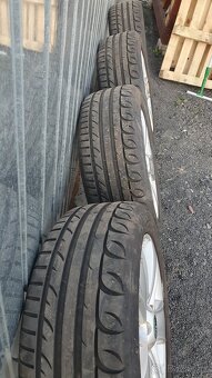 Alu kola Škoda R17 5x112 letní pneu 225/50 R17 - 4