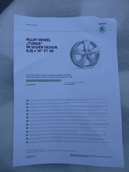 16" sada originál alu ŠKODA + zimné pneu rok 2025. - 4