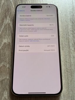iPhone 15 pro MAX 256GB, přírodní titan - 4