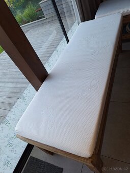 zahradní nábytek thermowood - lavice s matrací - 4