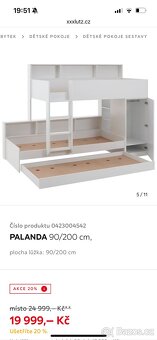 Prodám zánovní palandu s policemi a úložným prostorem - 4