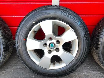 ALU kola 15" 6,5J ET50 + zimní pneu 195/665/R15 - 4