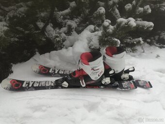 lyže 90 + lyžáky - 4