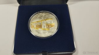 Stříbrná pamětní 500kč mince. Ze série Slavné Dopravní Prost - 4
