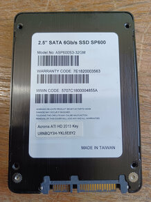 pevný disk SSD Adata SP600 SATA3/6G 2.5" 32GB - 4