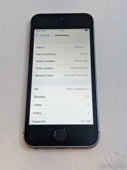 iPhone SE 32gb black. Baterie 97%. Záruka 6 měsíců. - 4