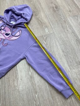 Fialová široká mikina XS/S Stitch - 4