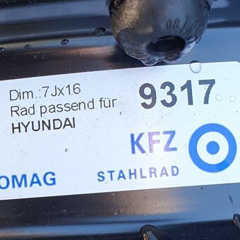 Disky na Hyundai i40 7Jx16 ET40 č. AF53 - 4