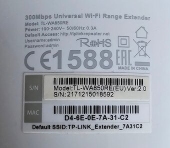 WiFi extendery D-Link DAP-1620 + TP-Link TL-WA850RE - 4