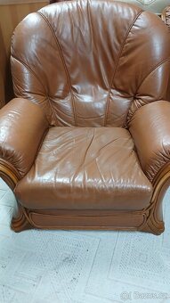 Kožená sedací souprava 3+1+1 - 4