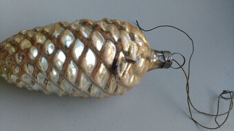 Stará vánoční ozdoba, šiška - 4