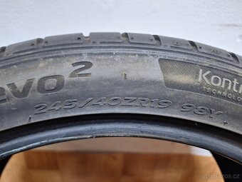 Letní pneu 245/40/19, 2xHankook, 2xDunlop - 4