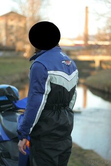 Zánovní textilní bunda na motorku, na skútr, vel. M - 4
