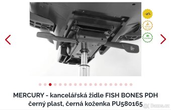 Ergonomická kancelářská židle FISH BONES PDH - 4