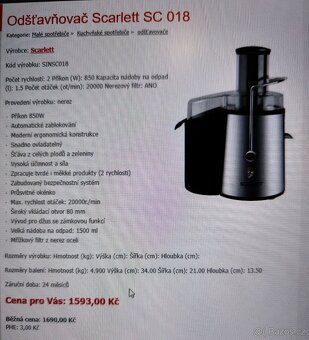 Odšťavňovač SCARLETT SC-018 - 4