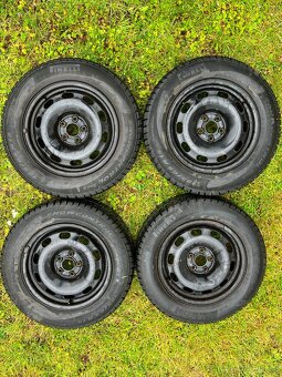 4ks Pneu Pirelli 195/65 R15 91T M+S včetně disků - 4