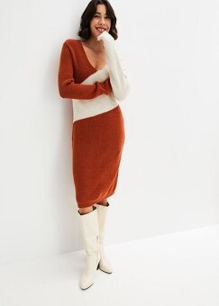 Krásné pletená šaty 40/44 - 4