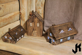 Dřevěný domeček opálená chalupa AT060 - 4