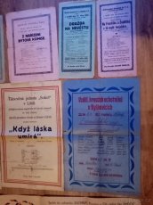 Prodám staré divadelní plakáty od r. 1919 hlavně Kostelec - 4