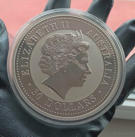 Lunární série 1, 2002 1kg Rok Koně, mince stříbro - 4