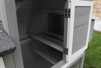 Kurník pro slepice, křepelky KK-21 šedý - 4