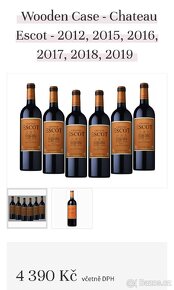 Chateau Escot Medoc archivní víno 6ks - 4