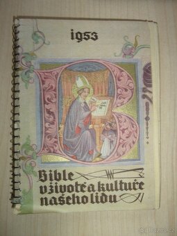 3x STARÝ KALENDÁŘ - PRAHA, VLAST, BIBLE r. 1950 - 54 - 4
