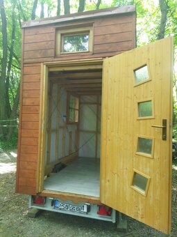 Dřevěná mini maringotka / tiny house / stánek - 4