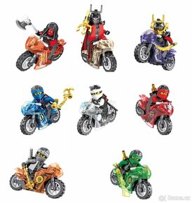 Figurky Ninjago - motorky (8ks) typ lego - nove - 4
