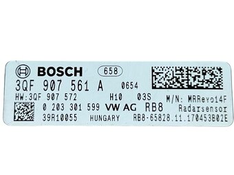 ACC radar čidlo 3QF907561 VW Golf 7 facelift r.v. 2018 - 4