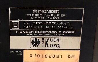 PIONEER HIFI SESTAVA ,ZESILOVAČ ,TUNER ,CD,GRAMOFON (1994) - 4