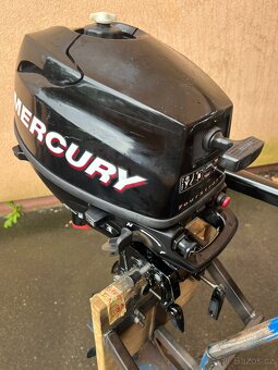 Lodni motor Mercury 3.5hp 4takt dlouha noha, po servise - 4