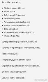 Benzínová řetězová pila Solo 643 IP - farmářka - 4