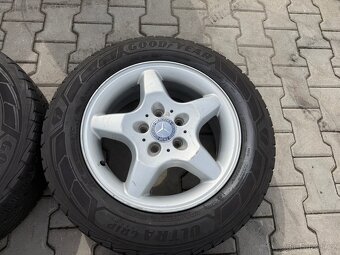 4x al kola 5x112 16 + pneu zimní 205/65 R16C - 4