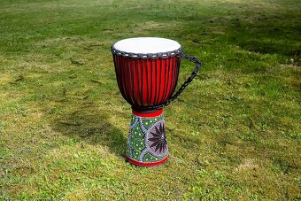 Krásné kvalitní Djembe – originální ručně malovaný - 4