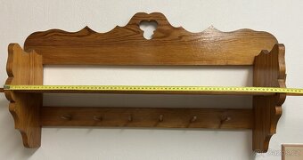 Dřevěná polička na zeď - 4